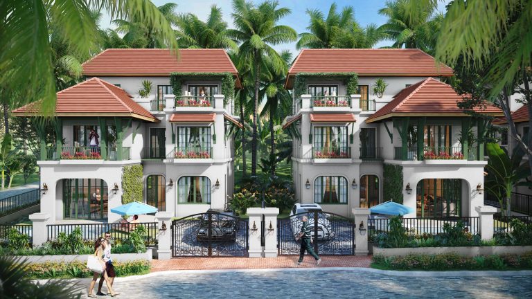 Thiết kế nội thất biệt thự song lập đẹp mê ly tại Sun Tropical Village