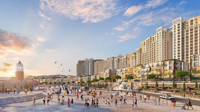 Tiến Độ Xây Dựng Thị Trấn Địa Trung Hải 12.2021