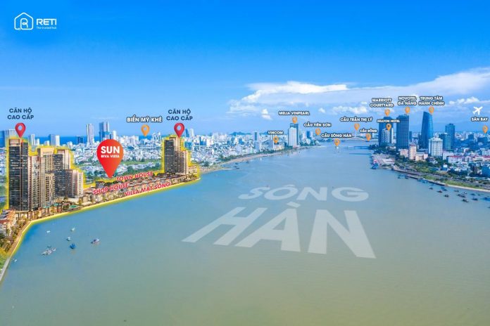 Dự án Sun Riva Vista sở hữu ưu thế vượt trội khi tọa lạc đối diện Novotel, bên bờ sông Hàn, một trong những quỹ đất vàng còn sót lại của Đà Nẵng.