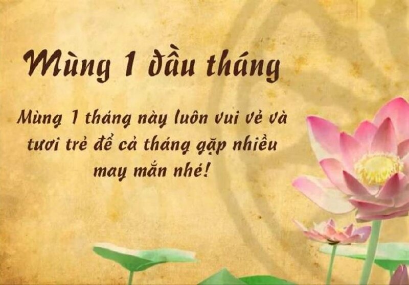 Hình ảnh mùng 1 đầu tháng với lời chúc may mắn bình an suôn sẻ thành  công  HTNC  Networks Business Online Việt Nam  International VH2