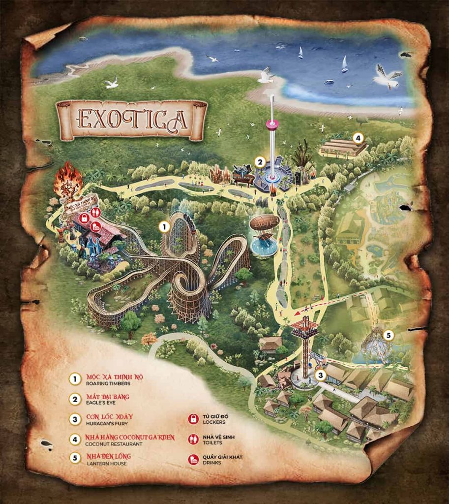 Làng Exotica - Phân khu trò chơi thám hiểm kì bí