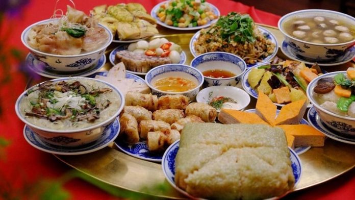 mâm cúng rằm tháng giêng