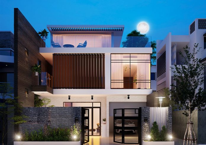 Mẫu nhà phố 2 tầng