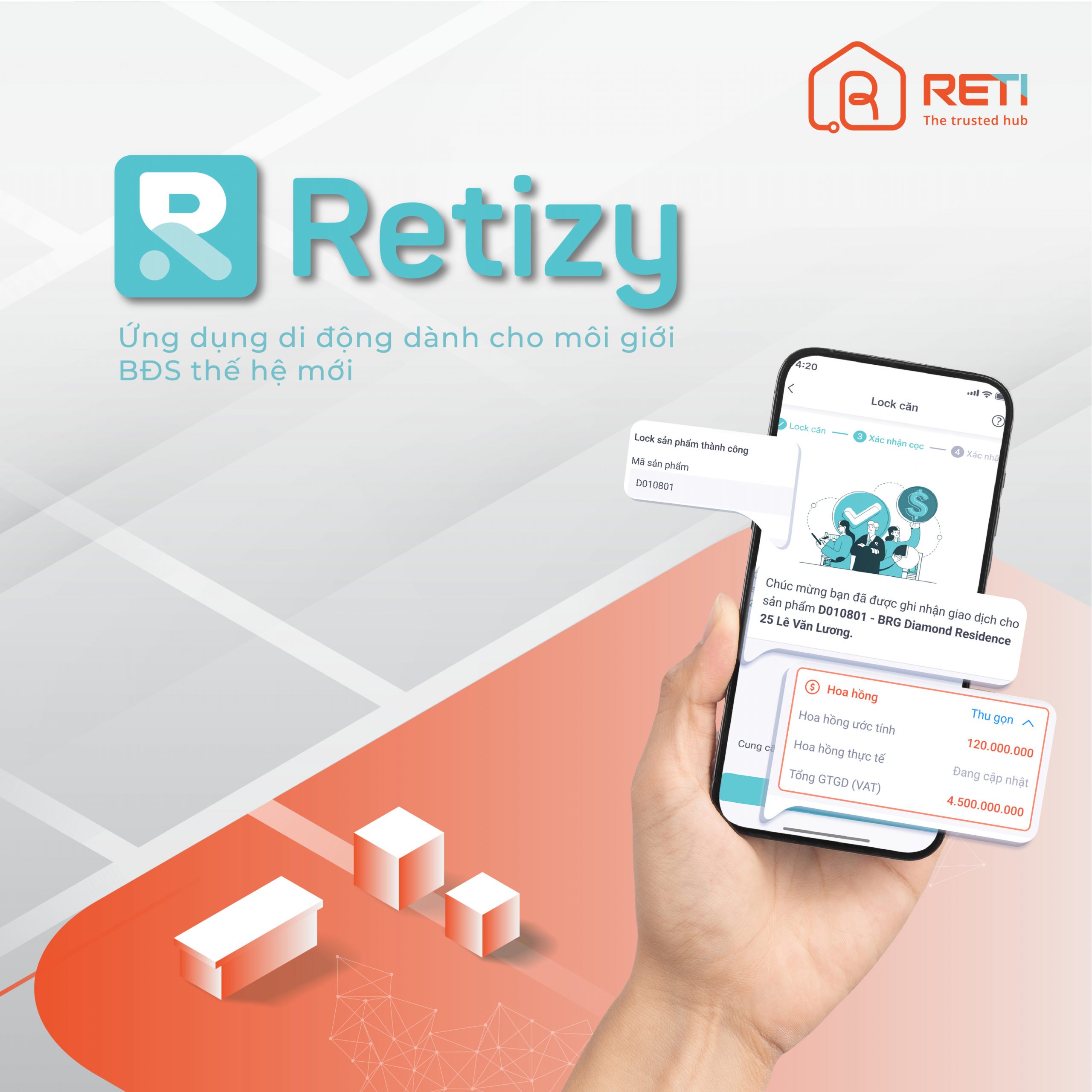 Sự tiện lợi của app Retizy dành cho môi giới BĐS công nghệ 1