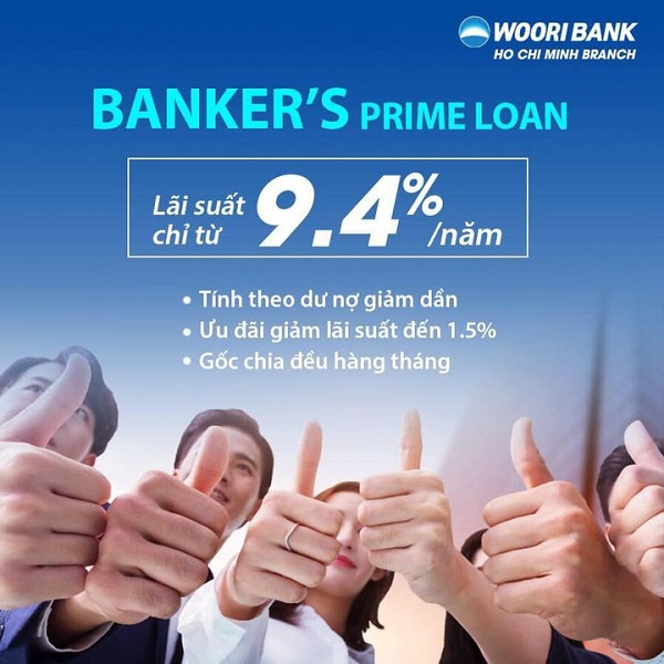 Lãi suất vay ngân hàng Woori Bank hiện nay