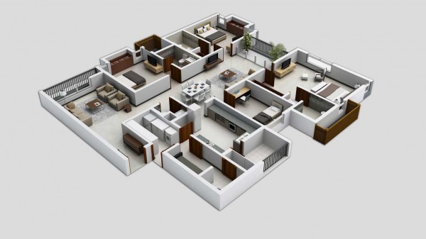 Top 25+ mẫu thiết kế nội thất chung cư 4 phòng ngủ đẹp 20