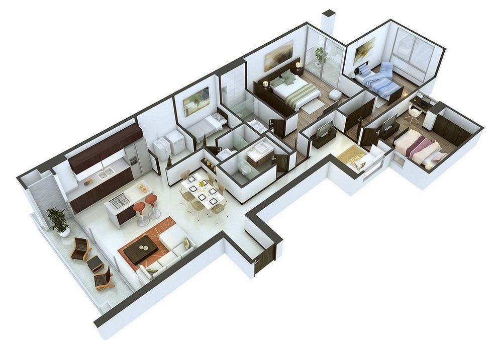 Top 25+ mẫu thiết kế nội thất chung cư 4 phòng ngủ đẹp 14