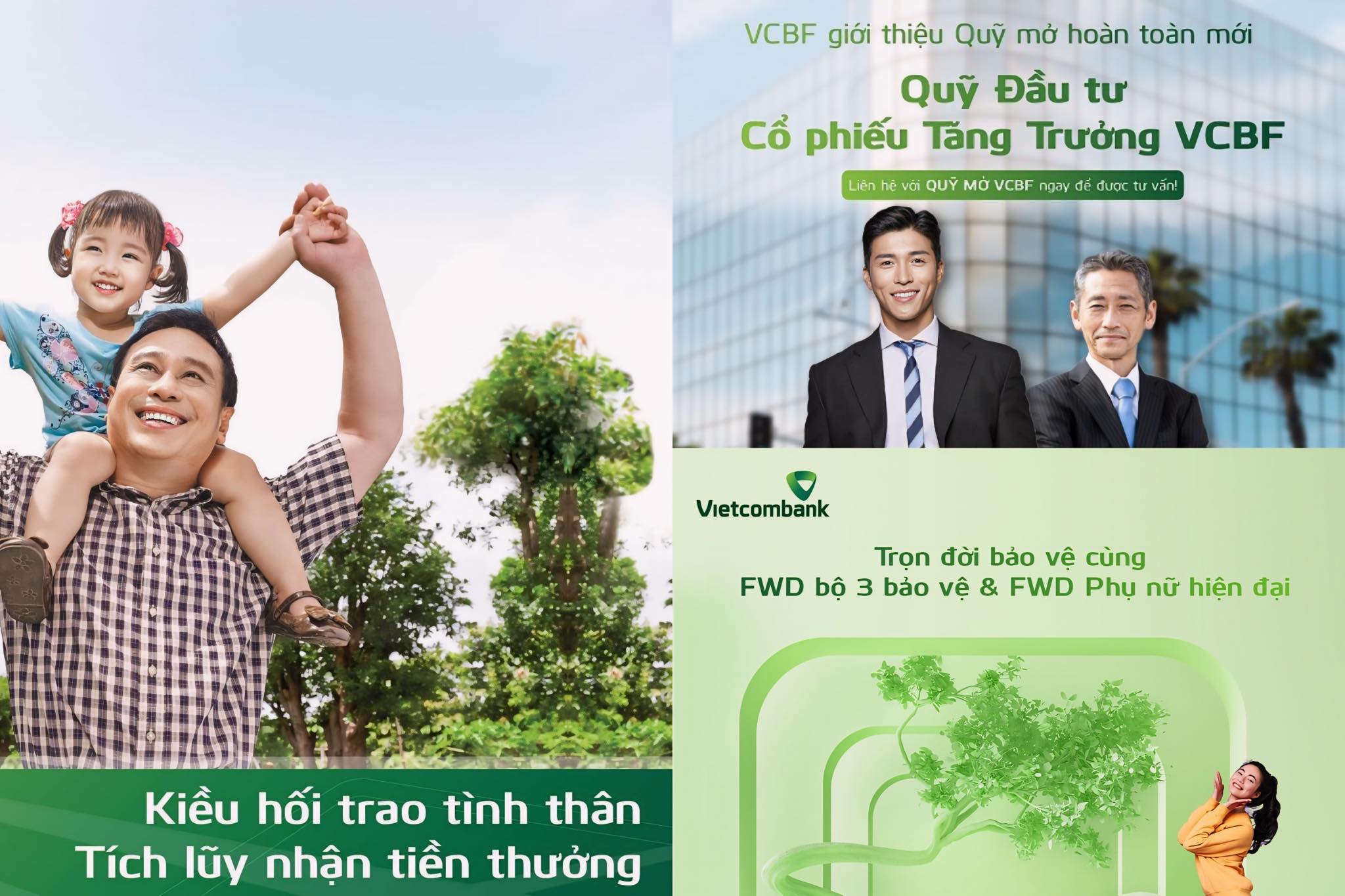 Dịch vụ kiều hối, bảo hiểm, đầu tư Vietcombank