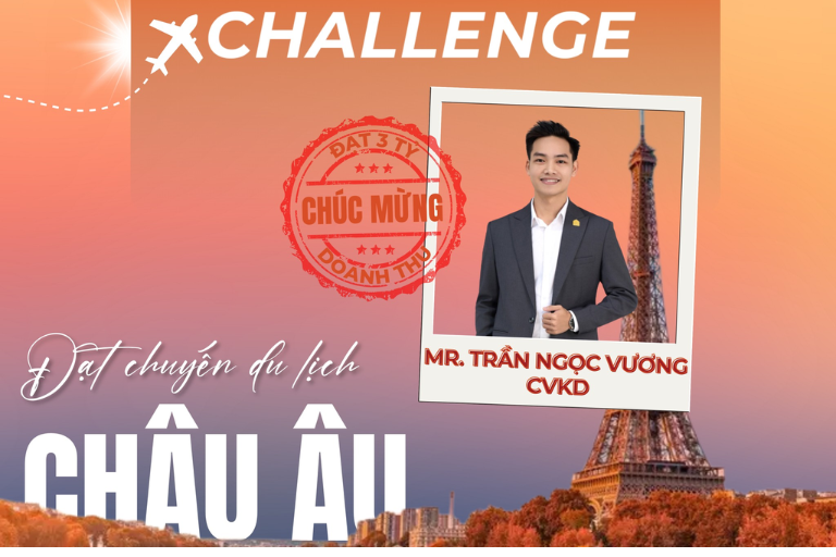 Nhận phần thưởng chuyến du lịch vi vu Châu Âu